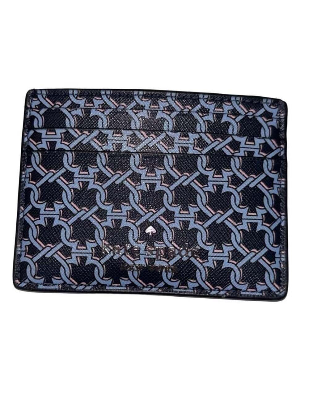 Kate Spade Spade Link Slim Card Holder Blue Multi
